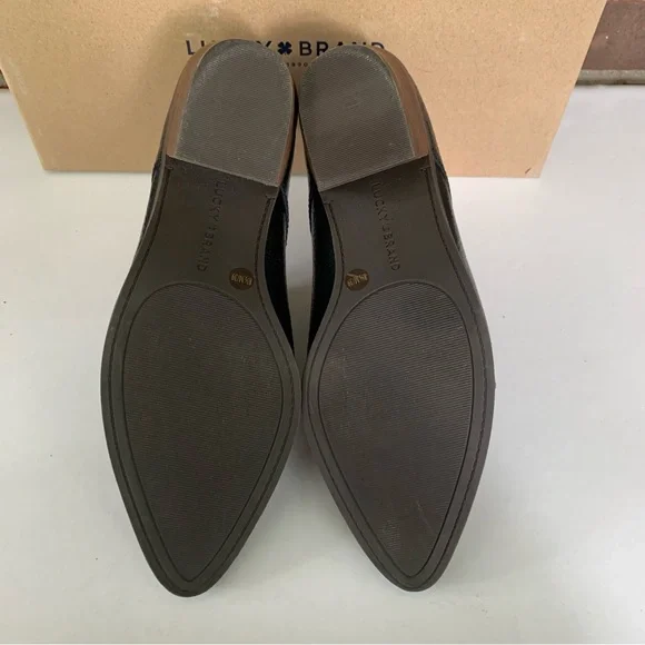 Lucky Brand Womens LK Erreka Black Leather lace up Oxford shoes US 8.5 M - Picture 8 of 10